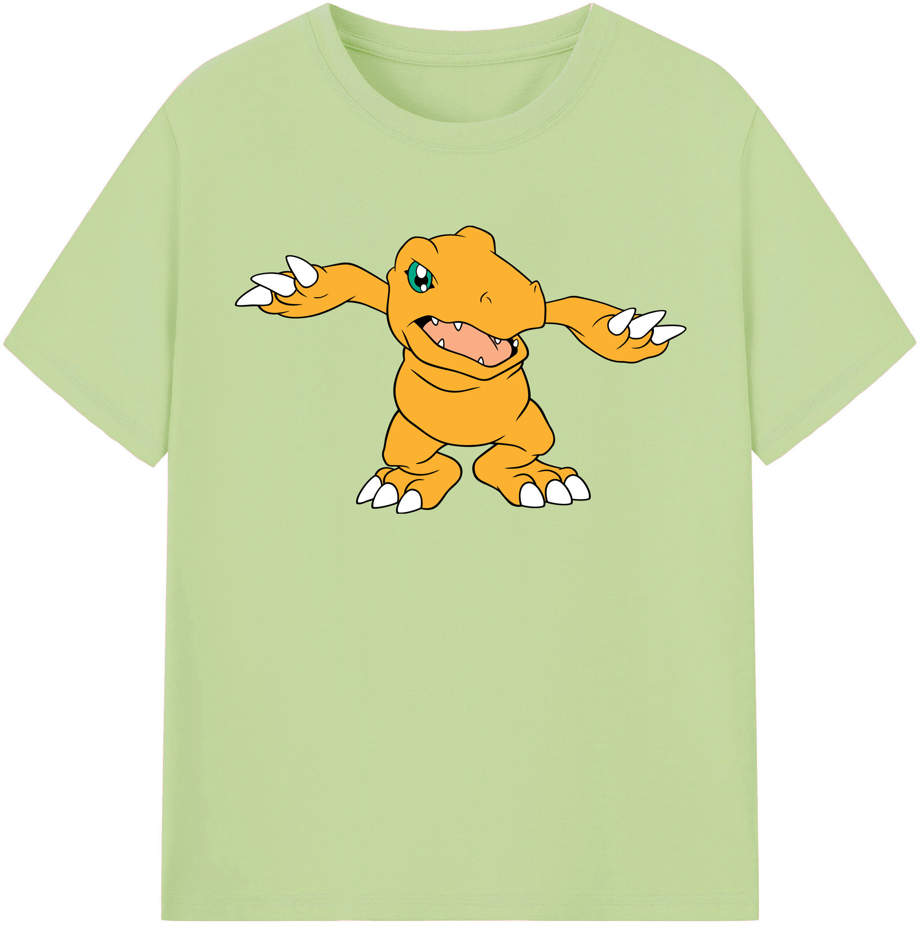 （画像用） Digimon デジタルモンスター/デジモン 綿100％半袖Tシャツ（フロントプリント）